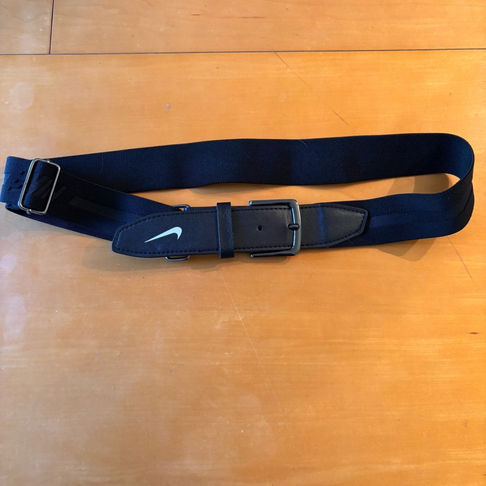 Nike one size black elastic waistband belt